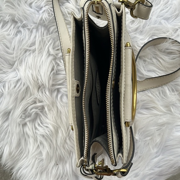 Fossil Ryder Mini Satchel genuine leather crossbody/shoulder or tote bag - Picture 13 of 16